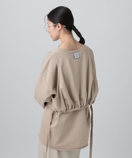 LEPSIM(レプシィム)の「レイヤードオーバースウェット 613152(スウェット・レディース・ブラウン/チャコールグレー/グレイッシュベージュ・FREE)」の6枚目の写真