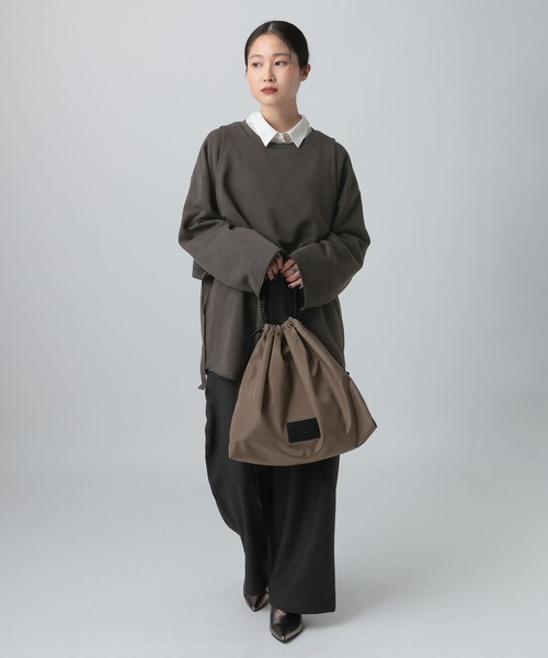 LEPSIM(レプシィム)の「レイヤードオーバースウェット 613152(スウェット・レディース・ブラウン/チャコールグレー/グレイッシュベージュ・FREE)」の15枚目の写真