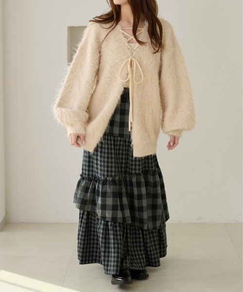 apres jour clair（アプレジュールクレア）の「【apres jour clair】アソートチェックスカート（スカート・レディース・ブラウン系その他/オフホワイト/ブラック系その他・X-LARGE/フリー）」の21枚目の写真