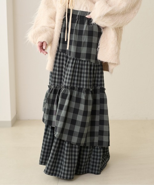 apres jour clair（アプレジュールクレア）の「【apres jour clair】アソートチェックスカート（スカート・レディース・ブラウン系その他/オフホワイト/ブラック系その他・X-LARGE/フリー）」の17枚目の写真