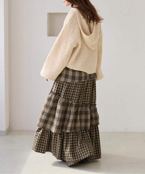 apres jour clair（アプレジュールクレア）の「【apres jour clair】アソートチェックスカート（スカート・レディース・ブラウン系その他/オフホワイト/ブラック系その他・X-LARGE/フリー）」の14枚目の写真
