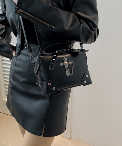 Mayree(メイリー)の「【urge select】Y2K ボックス型 ショルダーバック/ハンドバック【2way】(ショルダーバッグ・レディース・ブラック系1/ブラック系2・FREE)」の1枚目の写真
