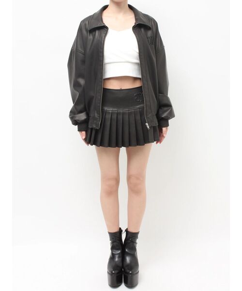 GYDA（ジェイダ）の「Symmetry GYDA EmbossフェイクレザーBIGブルゾン（ブルゾン・レディース・ブラック・FREE）」の15枚目の写真