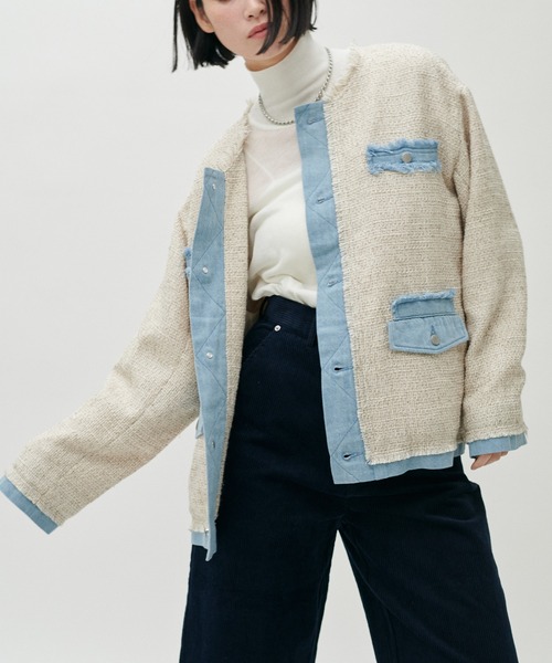 LARUTA(ラルータ)の「【LARUTA】シアータートルウール混天竺ニットプルオーバー(ニット/セーター・レディース・ピンク/ベージュ/グレー/アイボリー/ブラック・FREE)」の10枚目の写真