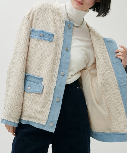 LARUTA(ラルータ)の「【LARUTA】シアータートルウール混天竺ニットプルオーバー(ニット/セーター・レディース・ピンク/ベージュ/グレー/アイボリー/ブラック・FREE)」の12枚目の写真