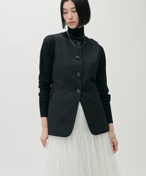 LARUTA(ラルータ)の「【LARUTA】シアータートルウール混天竺ニットプルオーバー(ニット/セーター・レディース・ピンク/ベージュ/グレー/アイボリー/ブラック・FREE)」の18枚目の写真