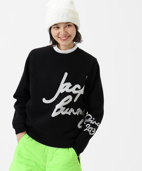 ジャックバニー クルーネック ニット プルオーバー セーター Jack Bunny!!（ジャックバニー）の「【Jack Bunny!!】HOT FEEL クルー