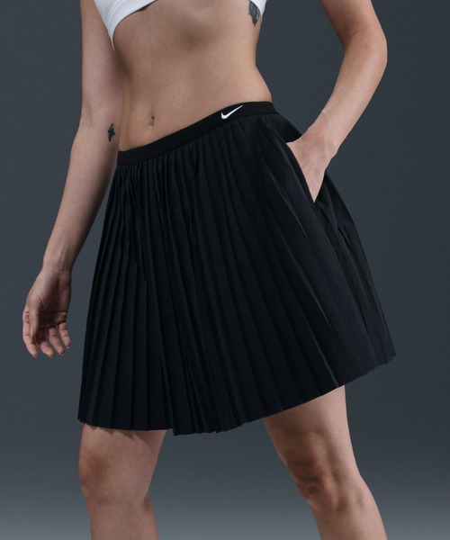 NIKE(ナイキ)の「NIKE AS W NSW PLEATED SKIRT / ナイキ ウィメンズ NSW プリーテッド スカート 【SP】(スカート・レディース・ブラウン/ブラック・S/M/L)」の5枚目の写真