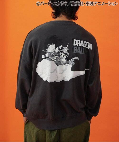 BREEZE(ブリーズ)の「【リンク】ドラゴンボールコラボ モチーフトレーナー(大人サイズ)(スウェット・メンズ・ブラック/オフホワイト・MEDIUM/LARGE)」の1枚目の写真