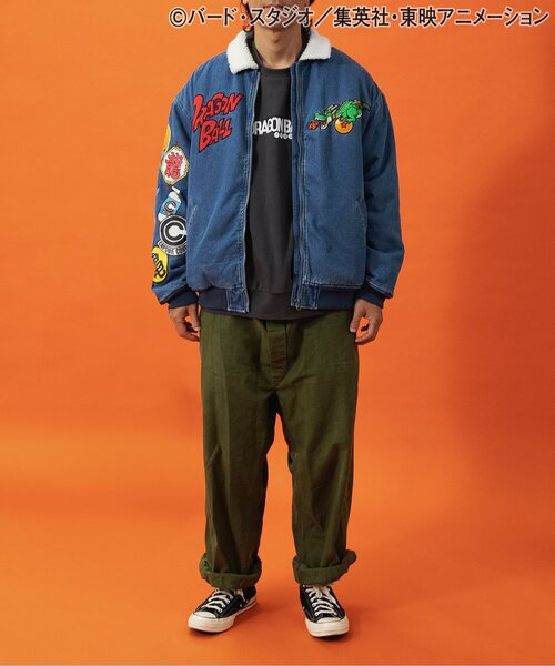 BREEZE(ブリーズ)の「【リンク】ドラゴンボールコラボ モチーフトレーナー(大人サイズ)(スウェット・メンズ・ブラック/オフホワイト・MEDIUM/LARGE)」の9枚目の写真