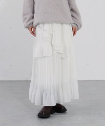 archives | アシメシアーティアードプリーツスカート(スカート)