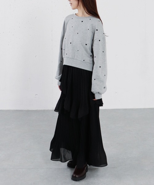 archives（アルシーヴ）の「アシメシアーティアードプリーツスカート（スカート・レディース・アイボリー/ブラック/ブルーグレー・MEDIUM）」の18枚目の写真