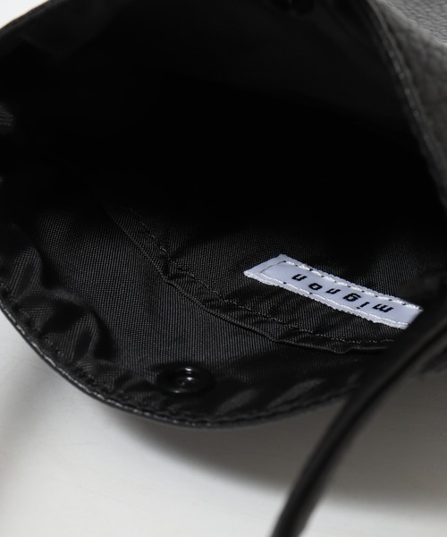 mignon（ミニョン）の「mignon ミニショルダーバッグ 合皮（ショルダーバッグ・レディース・イエロー/グリーン/ブラック/グレイッシュベージュ・FREE）」の6枚目の写真