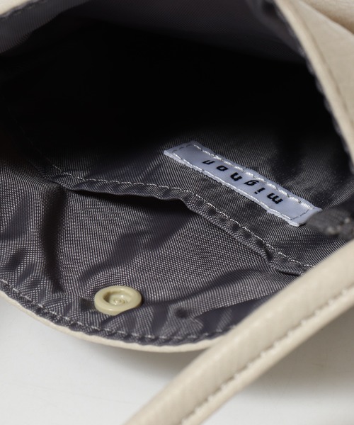 mignon（ミニョン）の「mignon ミニショルダーバッグ 合皮（ショルダーバッグ・レディース・イエロー/グリーン/ブラック/グレイッシュベージュ・FREE）」の8枚目の写真