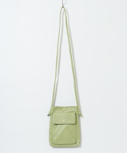 mignon（ミニョン）の「mignon ミニショルダーバッグ 合皮（ショルダーバッグ・レディース・イエロー/グリーン/ブラック/グレイッシュベージュ・FREE）」の9枚目の写真