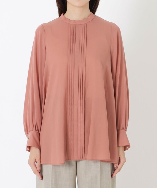 S.ESSENTIALS（エスエッセンシャルズ）の「フロントタックブラウス（シャツ/ブラウス・レディース・ピンク系その他2/ダークネイビー・36/38）」の5枚目の写真