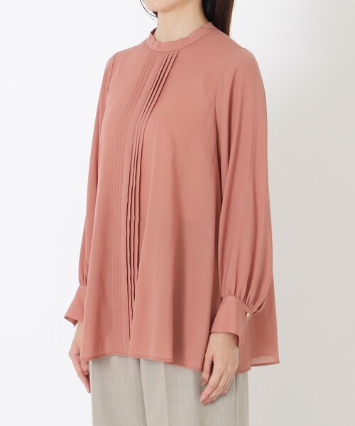 S.ESSENTIALS（エスエッセンシャルズ）の「フロントタックブラウス（シャツ/ブラウス・レディース・ピンク系その他2/ダークネイビー・36/38）」の6枚目の写真