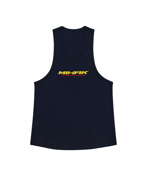 MIHAK(ミハク)の「スポンサー ロゴ ディープ スリーブレス (ネイビー)(Tシャツ/カットソー・メンズ・その他・1/2/3)」の6枚目の写真
