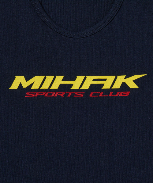 MIHAK(ミハク)の「スポンサー ロゴ ディープ スリーブレス (ネイビー)(Tシャツ/カットソー・メンズ・その他・1/2/3)」の8枚目の写真
