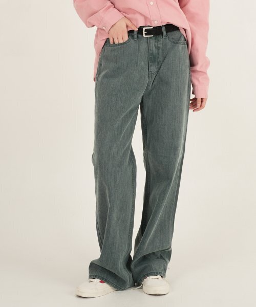 THE-ABON(エイボン)の「バイオピグメントウォッシングストレートデニムオレンジ(デニムパンツ・レディース・その他・S/M/L)」の3枚目の写真