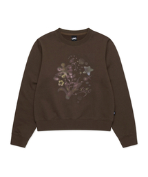 WM BLURRING FLOWER SWEATSHIRT brown