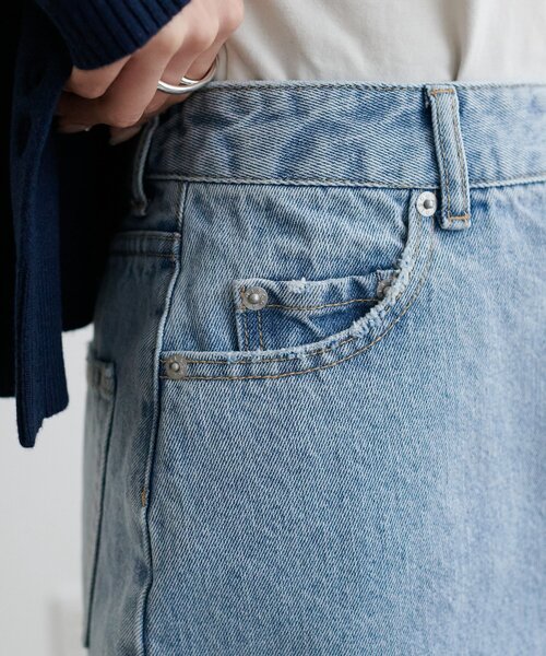 DISCOAT(ディスコート)の「USコットンデニムミニスカート(スカート・レディース・ネイビー/サックスブルー・FREE)」の18枚目の写真