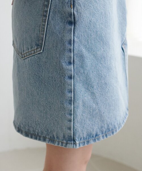DISCOAT(ディスコート)の「USコットンデニムミニスカート(スカート・レディース・ネイビー/サックスブルー・FREE)」の17枚目の写真