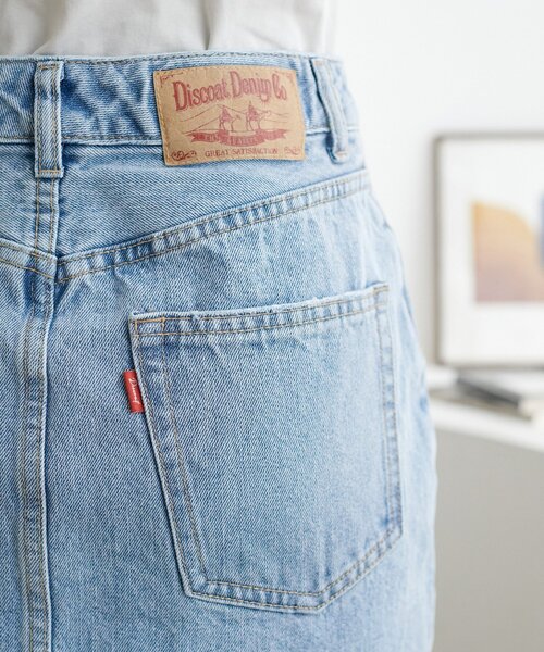 DISCOAT(ディスコート)の「USコットンデニムミニスカート(スカート・レディース・ネイビー/サックスブルー・FREE)」の15枚目の写真