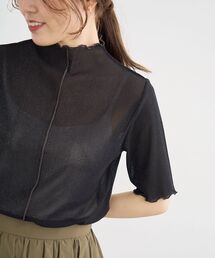 《WEB限定アイテム》メロウシアーハイネックトップス