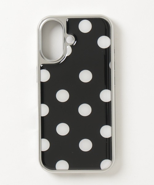 Vini（ヴィニ）の「【Vini】光沢 ドットの iPhoneケース  iPhone14/iPhone15/iPhone16/iPhone17（スマホケース/カバー・レディース・ブラック・iPhone 13/iPhone 14/iPhone 15/iPhone 16/iPhone 17）」の5枚目の写真