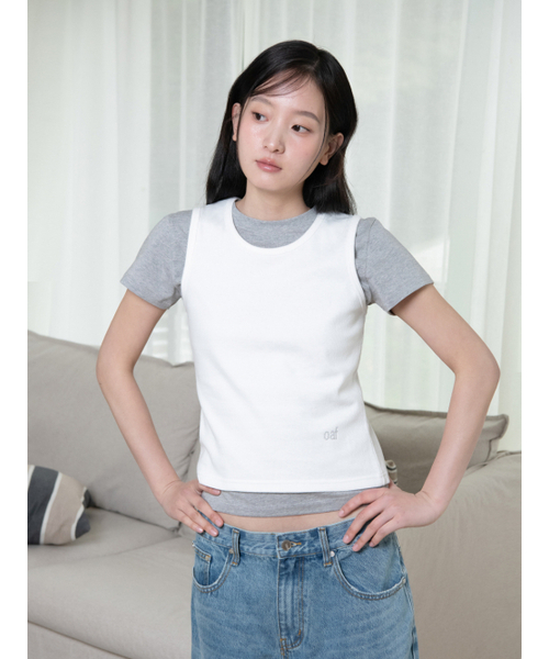OAFISH(オアフィッシュ)の「OAF BASIC T-SHIRT, MELANGE(Tシャツ/カットソー・レディース・その他・ONE SIZE)」の4枚目の写真