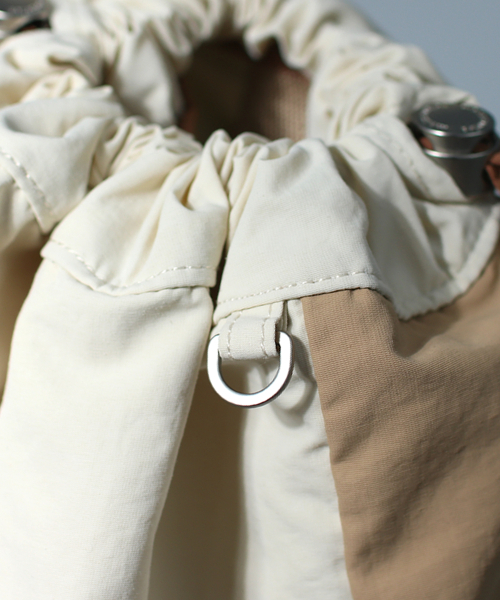 MASMARULEZ（マスマルールズ）の「[INT] Mixed Easy Draw Backpack _ Orange Beige（バックパック/リュック・レディース・その他・FREE）」の9枚目の写真
