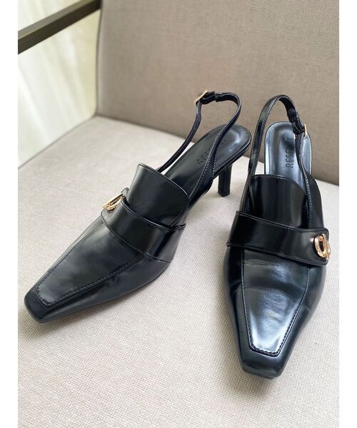 RESEXXY（リゼクシー）の「ポインテッドトゥローファーミュール（パンプス・レディース・ブラック/ブラウン・SMALL/MEDIUM/LARGE）」の14枚目の写真