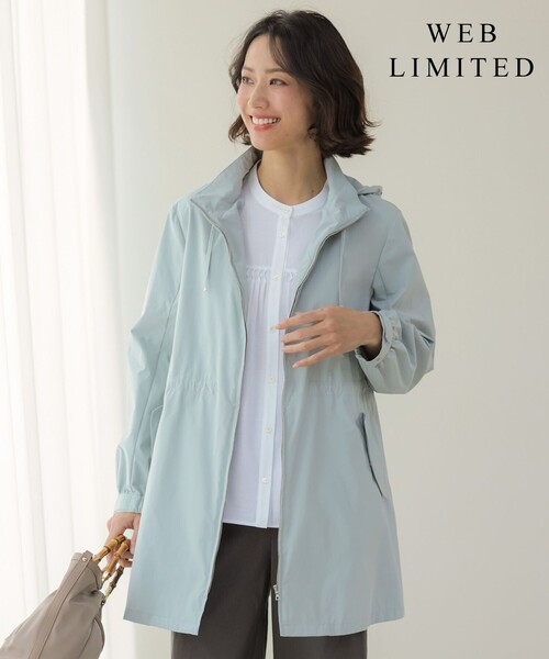 J.PRESS（ジェイプレス）の「【春のマストアイテム・WEB限定カラーあり・2way】Artirosa ロング丈 コート（その他アウター・レディース・ブラウン系1/ネイビー系/ライトグリーン系/ベージュ系・7/11/9）」の3枚目の写真