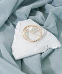 SMELLY | ニュアンスサークルポイントパールブローチ(ブローチ/コサージュ)