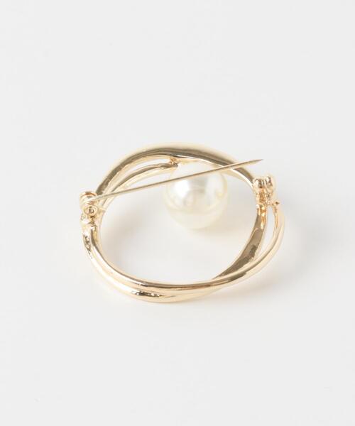 SMELLY（スメリー）の「ニュアンスサークルポイントパールブローチ（ブローチ/コサージュ・レディース・ゴールド系その他・-）」の4枚目の写真