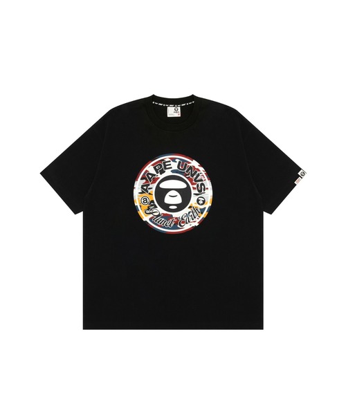 AAPE BY A BATHING APE(エーエイプバイアベイシングエイプ)の「AAPE THEME MAIN TEE(Tシャツ/カットソー・メンズ・ブラック/アイボリー・LARGE/MEDIUM/X-LARGE/SMALL/XX-LARGE)」の1枚目の写真