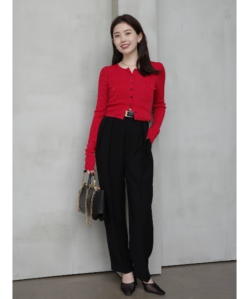 リュクスビスコースニットカーディガン（カーディガン/ボレロ