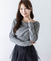 【7色展開】ドレープカットソー