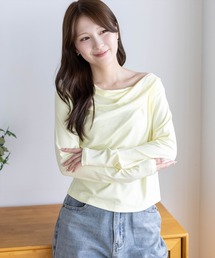 【7色展開】ドレープカットソー