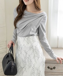 CLEAR BASIC | ドレープカットソー[カジュアル 着回し抜群 大人]≪新作≫(Tシャツ/カットソー)