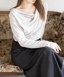 CLEAR BASIC（クリアベーシック）の「【7色展開】ドレープカットソー（Tシャツ/カットソー）」