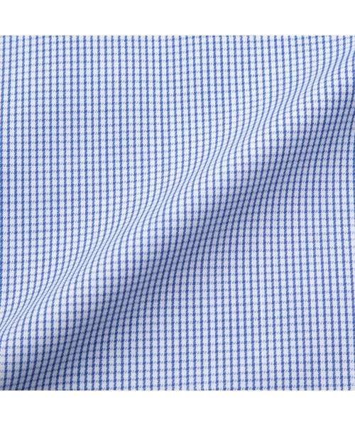 TOKYO SHIRTS（トウキョウシャツ）の「【吸水速乾】 形態安定ノンアイロン ボタンダウン 長袖ビジネスワイシャツ（ビジネスシャツ・メンズ・ブルー・首回り37cm-裄丈80cm/首回り39cm-裄丈80cm/首回り39cm-裄丈84cm/首回り41cm-裄丈82cm/首回り41cm-裄丈86cm/首回り42cm-裄丈82cm/首回り42cm-裄丈86cm/首回り43cm-裄丈82cm/首回り43cm-裄丈86cm/首回り37cm-裄丈84cm）」の4枚目の写真