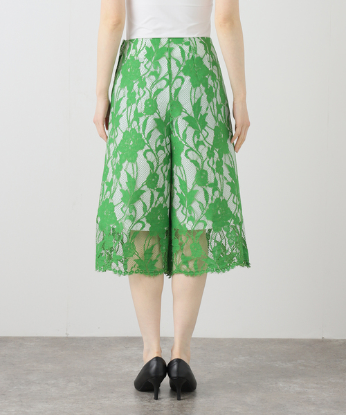TOGA PULLA(トーガ プルラ)の「TOGA PULLA LACE CULOTTES PANTS TP261-FF236:パンツ(その他パンツ・レディース・グリーン・38/36)」の7枚目の写真