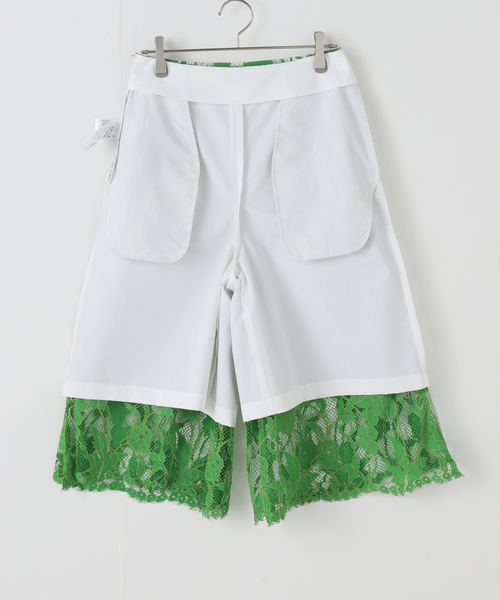 TOGA PULLA(トーガ プルラ)の「TOGA PULLA LACE CULOTTES PANTS TP261-FF236:パンツ(その他パンツ・レディース・グリーン・38/36)」の11枚目の写真