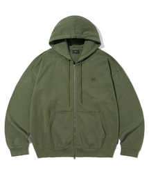 PIGMENT TAG HOOD ZIP UP - KHAKI