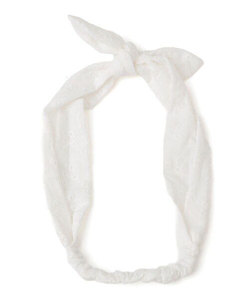 SHIPS（シップス）の「SHIPS KIDS:エンブロイダリー レース ヘアーバンド（ベビーギフト・キッズ・ホワイト・ONE SIZE）」の2枚目の写真