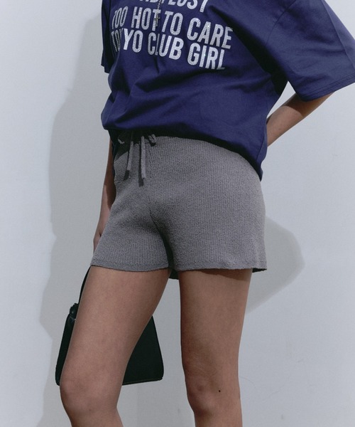 BLONDEY(ブロンディ)の「サマーニットショートパンツ(その他パンツ・レディース・ブラック/ブラック×ホワイト/グレー・FREE)」の7枚目の写真