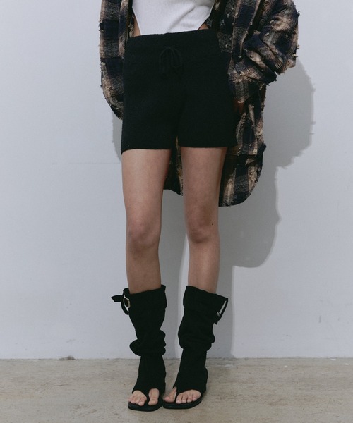 BLONDEY(ブロンディ)の「サマーニットショートパンツ(その他パンツ・レディース・ブラック/ブラック×ホワイト/グレー・FREE)」の6枚目の写真