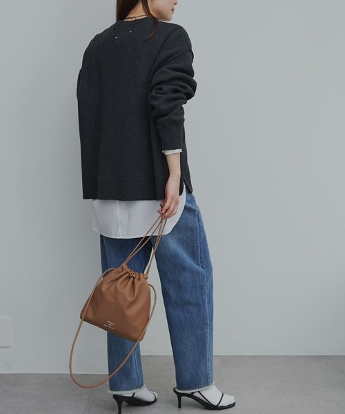 PUAL CE CIN（ピュアルセシン）の「万能レイヤードプルオーバーブラウス（シャツ/ブラウス・レディース・オフホワイト/ブルー・FREE）」の7枚目の写真